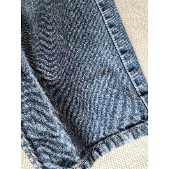 Vintage Jordache Womens Blue Denim Jeans Sz 16  Distressed Thrashed Punk Grunge - Picture 6 of 10